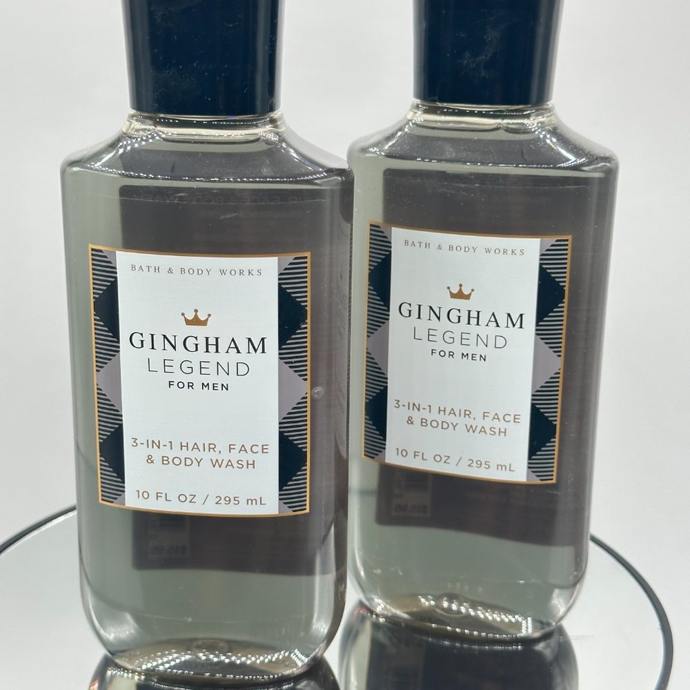 Bath and body works Body Wash gingham legend for men 10fl oz SET of 2